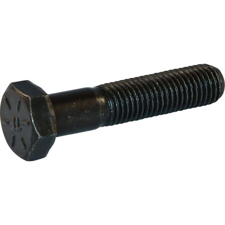 Grade 8, 3/8-16 Hex Head Cap Screw, Plain Steel, 2 In L, 100 PK